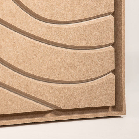 Frame detail (side) of FeltArt 'Aura' in the color pale sand.
