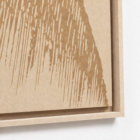 Frame detail (side) of FeltArt 'Botany' in the color pale sand.