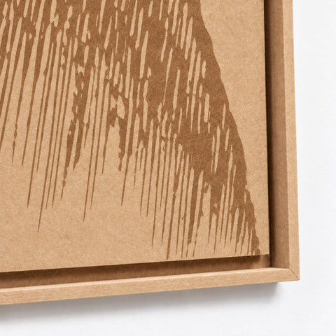 Frame detail (side) of FeltArt 'Botany' in the color soft dune.