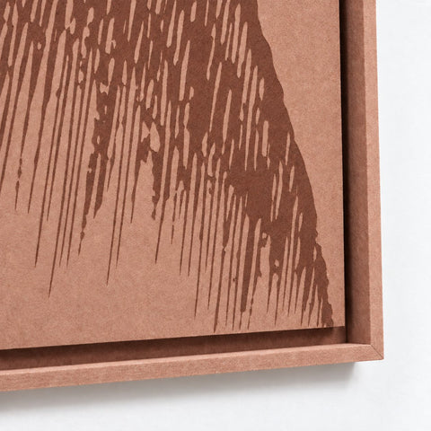 Frame detail (side) of FeltArt 'Botany' in the color terra bloom.