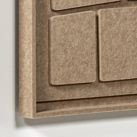 Frame detail (front) of FeltArt 'Modura' in the color pale sand.