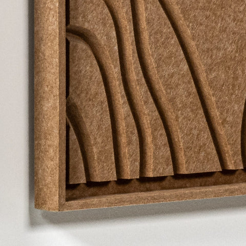Frame detail (front) of FeltArt 'Naturale' in the color soft dune.