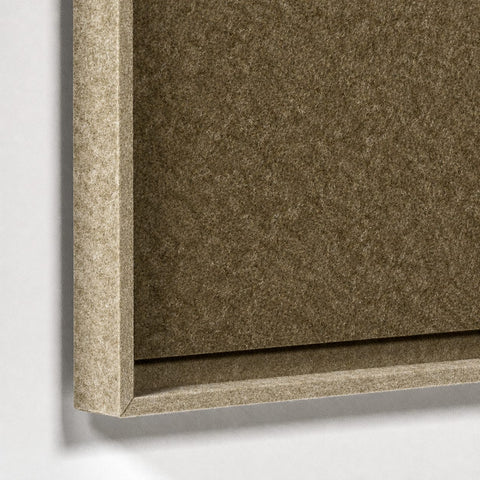 Frame detail (front) of FeltArt 'Serene' in the color olive mist.