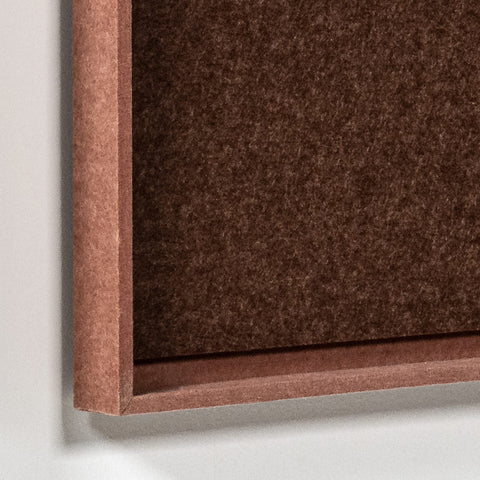 Frame detail (front) of FeltArt 'Serene' in the color terra bloom.