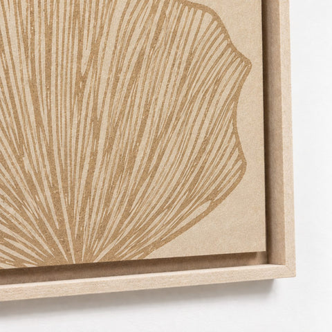 Frame detail (side) of FeltArt 'Verdure' in the color pale sand.