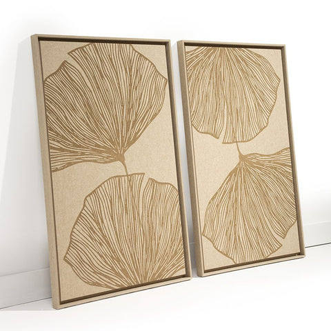FeltArt 'Verdure' in the color pale sand, 70x110.