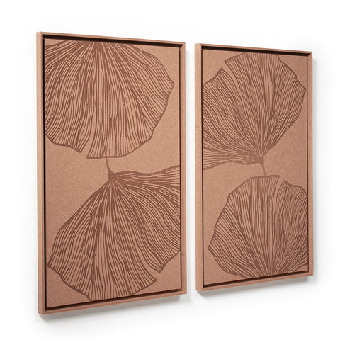 Side view of FeltArt 'Verdure' in the color terra bloom, 70x110.