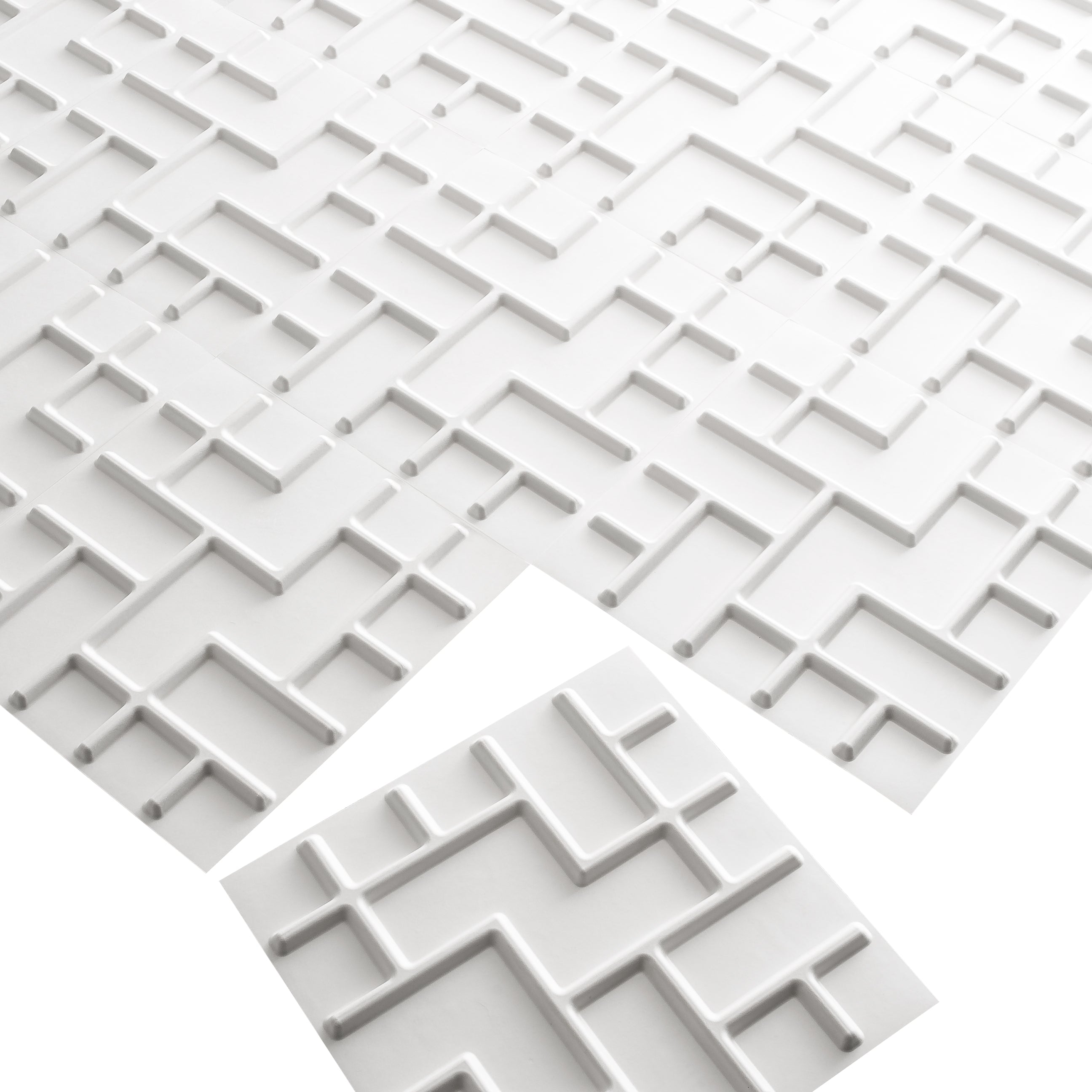 Tetris 3D Wall Panels | 3m² Dutch Design - MyWallArt – MyWallart.com