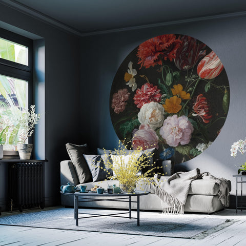 Wallpaper Circle - Golden Age Flowers