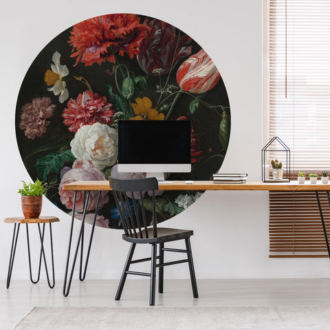 Wallpaper Circle - Golden Age Flowers
