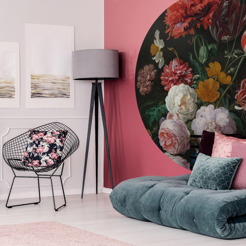 Wallpaper Circle - Golden Age Flowers