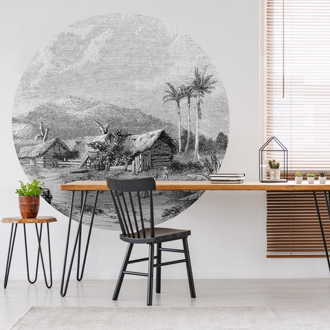 Wallpaper Circle - Landscape of Guadeloupe