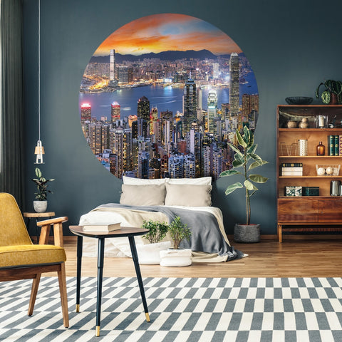 Wallpaper Circle - Skyline by Night