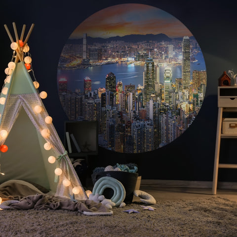 Wallpaper Circle - Skyline by Night