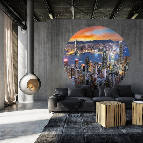 Wallpaper Circle - Skyline by Night