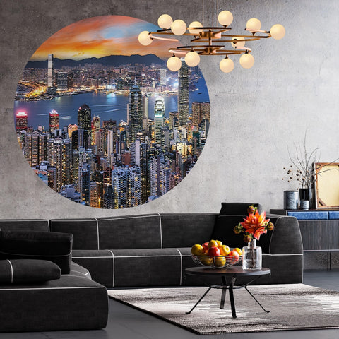 Wallpaper Circle - Skyline by Night