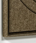 Frame detail (front) of FeltArt 'Aura' in the color olive mist.