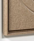 Frame detail (front) of FeltArt 'Aura' in the color pale sand.
