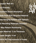 Key features of FeltArt 'Botany' in the color olive mist.