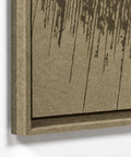 Frame detail (front) of FeltArt 'Botany' in the color olive mist.