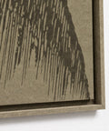 Frame detail (side) of FeltArt 'Botany' in the color olive mist.