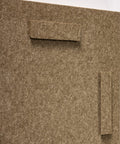 Rotating mounting system of FeltArt 'Botany' in the color olive mist.