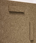 Rotating mounting system of FeltArt 'Harmoni' in the color olive mist.