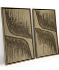 FeltArt 'Botany' in the color olive mist, 70x110.