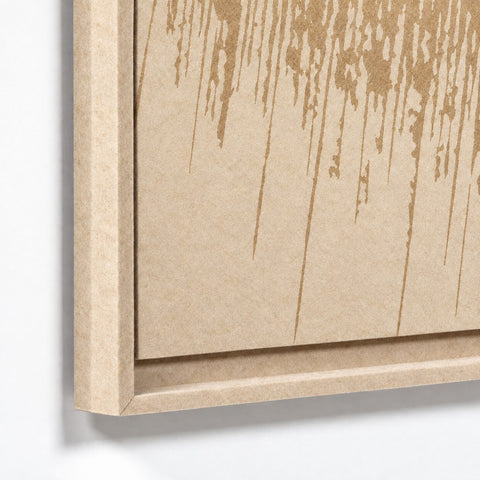 Frame detail (front) of FeltArt 'Botany' in the color pale sand.