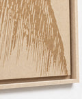 Frame detail (side) of FeltArt 'Botany' in the color pale sand.
