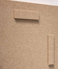 Rotating mounting system of FeltArt 'Oasis' in the color pale sand.