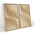 FeltArt 'Botany' in the color pale sand, 70x110.