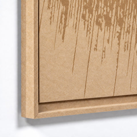 Frame detail (front) of FeltArt 'Botany' in the color soft dune.