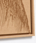 Frame detail (side) of FeltArt 'Botany' in the color soft dune.