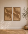 Interior with FeltArt 'Botany' in the color soft dune, 70x110.