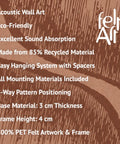 Key features of FeltArt 'Botany' in the color terra bloom.