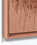 Frame detail (front) of FeltArt 'Botany' in the color terra bloom.