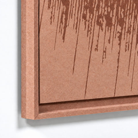 Frame detail (front) of FeltArt 'Botany' in the color terra bloom.