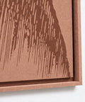 Frame detail (side) of FeltArt 'Botany' in the color terra bloom.