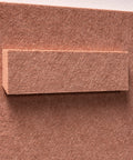 Mounting system of FeltArt 'Naturale' in the color terra bloom.