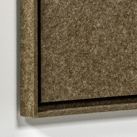 Frame detail (front) of FeltArt 'Estile' in the color olive mist.