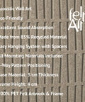 Key features of FeltArt 'Harmoni' in the color olive mist.