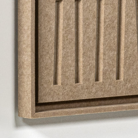 Frame detail (front) of FeltArt 'Harmoni' in the color pale sand.