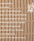 Key features of FeltArt 'Harmoni' in the color soft dune.
