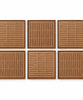FeltArt 'Harmoni' set of 6 panels in the color soft dune, 60x60.