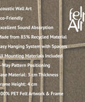 Key features of FeltArt 'Modura' in the color olive mist.