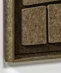 Frame detail (front) of FeltArt 'Modura' in the color olive mist.
