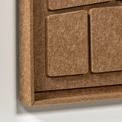 Frame detail (front) of FeltArt 'Modura' in the color soft dune.