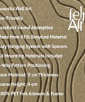 Key features of FeltArt 'Naturale' in the color olive mist.