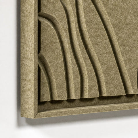 Frame detail (front) of FeltArt 'Naturale' in the color olive mist.